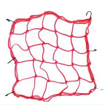 Lưới ràng xe màu đỏ, dây 4mm có 6 móc,kích thước 35cmx35cm